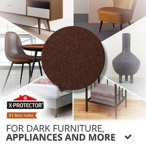 Felt Furniture Pads X-PROTECTOR 181 PCS Premium Furniture Pads - Felt Pads - size: 181 PCS Brown, Round & Square