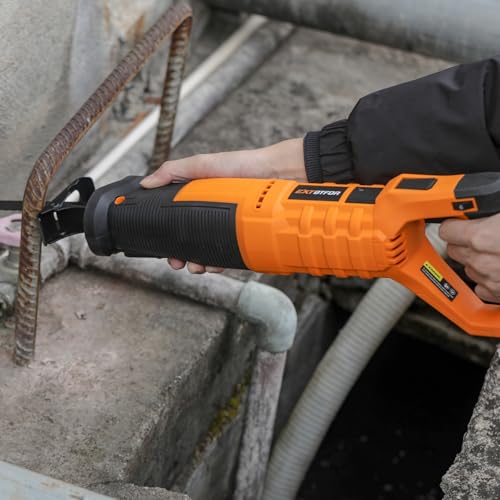 7Amp Reciprocating Saw, 360° Handle 6 Variable Speed 5 Saw Blades