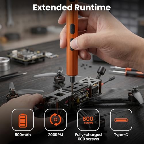 3.7V Precision Screwdriver 52in1 Kit for Laptop Phone - color: 52-in-1-orange