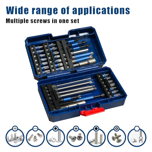 NAWIN Impact Driver Bit Set,35 Piece Screwdriver Bit Set,Impact Tough Screwdriving Bit Set - style: 35-Pc. Set