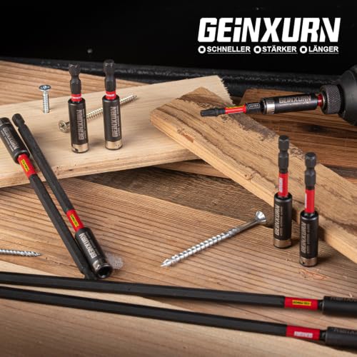Geinxurn 16 Pieces Impact Magnetic Screwdriver Bit Holders (2.4", 3", 6", 12"), Extension Socket Drill Bit Holder S2 Alloy Steel Hex Shank Quick-Change Drill Bit Guide for Home Repair & DIY - style: MIXED-Bit Holder-16PCS