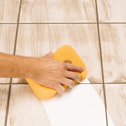 QEP 70005Q-6D 7.5 Inch x 5.5 Inch x 1.875 Inch Grouting, Cleaning and Washing Sponge, X-Large, 6-Pack, 6 Pack, Yellow, 6 Count