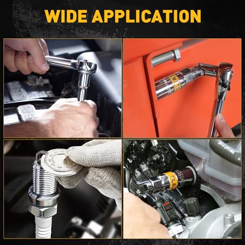 ELEAD 8-Piece 3/8" Drive Spark Plug Socket Set with Universal Joint, Spark Plug Gapper and 6" Extension Bar, SAE & Metric, 5/8", 3/4", 13/16", 14mm, 18mm, CR-V Sockets with Rubber Holding Rings - size: 8-Piece Spark Plug Socket Set