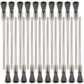 20PCS Wire Brushes with Extended Handle - Metal Rust Removal, Polishing, Cleaning - 6mm Diameter, 3mm Shaft, 100mm Length - Removes Burrs, Dust, and Oxide Layer - Handles Rough Surfaces - style: Wire Brush 3*6*100mm 20PCS