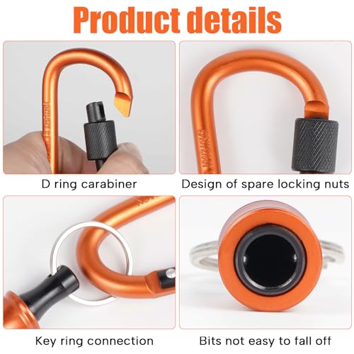 FACAINCXS Bit Holder 1/4 inch Hex Shank Screwdriver Bits Holder Extension Bar Keychain Screw Adapter Drill Change Hand-held Screwdrivers Drill Bits Holder Portable - color: 6pcs-a-sct