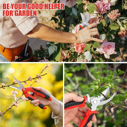 3PC Gardening Tool Set, 7 inch Folding Saw, Pruner & Shears
