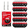 EZARC 1-1/2 Cut Off Wheels, 1.5" x 1/8" Fiberglass Reinforced Rotary Tool Cutting Disc Accessories Include Mandrels, 32-Pack