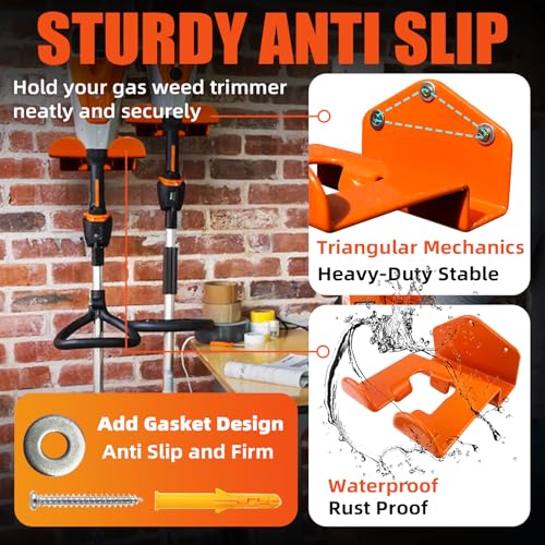 Weedeater Hanger, 3 Pack Weed Eater Hanger for Wall, Weed Wacker Holder - color: 3 Pack