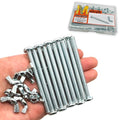 20Pack 1/4"-20 x3 Screw Bolts and Wing Nut Kit 10pcs Machine Screws with Round Head Phillips 10pcs Butterfly Hand Twist Tighten Nut Zinc Plated Hardware Fitting Fastenings Assortment Kit - size: Silver 20 Pack 1/4"-20 x3"