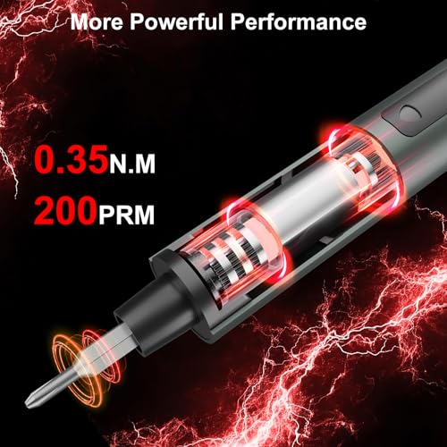 SHARDEN 75 IN 1 Mini Electric Screwdriver Set, Power Screwdriver