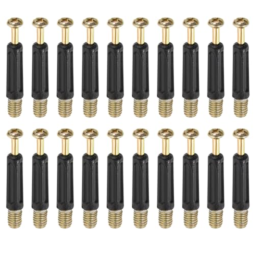 uxcell 45Pcs 40mm Furniture Connecting Fittings, Thread Bolts Dowels Screws - size: 40mm