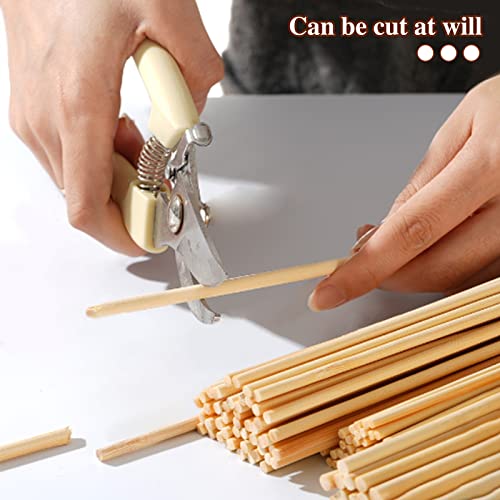 50 Pcs Dowel Rods, 1/8 x 12 Inch Wooden Dowels Craft Sticks - size: 1/8 x 12 Inch(50 PCS)