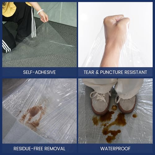 ADHES Carpet Protection Film 24” x 200’ – Self Adhesive - style: Carpet Protection Film