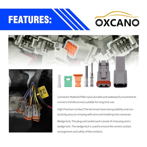 3 Sets Deutsch 2 Pin DT Connector Waterproof Electrical Wire Connector - style: 3 Sets 2 Pin