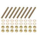 PATIKIL 5/16" x 2-1/2" Color Zinc Fully All Thread Rod, 8 Pcs Carbon Steel Long Threaded Screw Stud Bolts for Furniture Garden Mounting Assembly Fastening - size: 5/16" x 2-1/2"