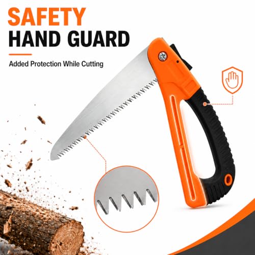 Camping Saw with Upgraded Hand Guard and SK5 Blade