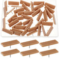 40 PCS Tack-in Drawer Glides, Nail-On Drawer Guides, 1.26×0.51in Dresser Drawers Slides Drawers Bottom Replacement Board Making Slide Smoothly