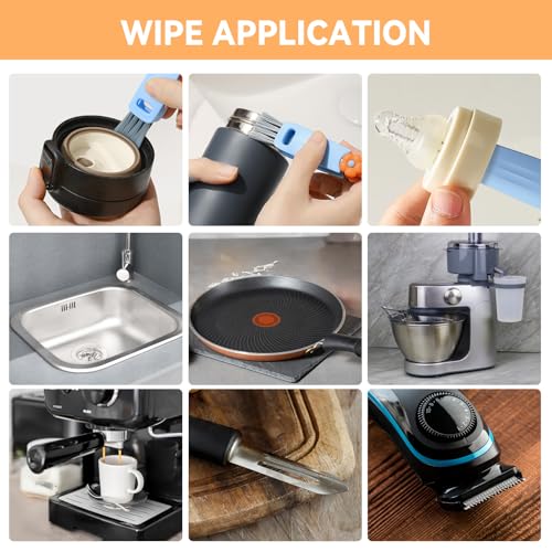 3 in 1 Cup Lid Gap Cleaning Brush Set, Multifunctional Bottle Cleaning Brush, Cup Lid Gap Cleaner, Home Kitchen Crevice Brush Tools(Multicolor) - color: Multicolor