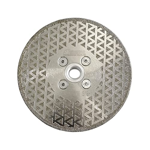 SHDIATOOL 5Inch Diamond Grinding Disc Cutting Wheel 5/8-11 Arbor for Marble - size: 5" Double(Thread:5/8"-11)