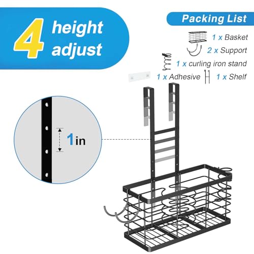2026 Upgraded 3-in-1 Universal Hair Tool Organizer, XL Size, Black - color: XL-Black