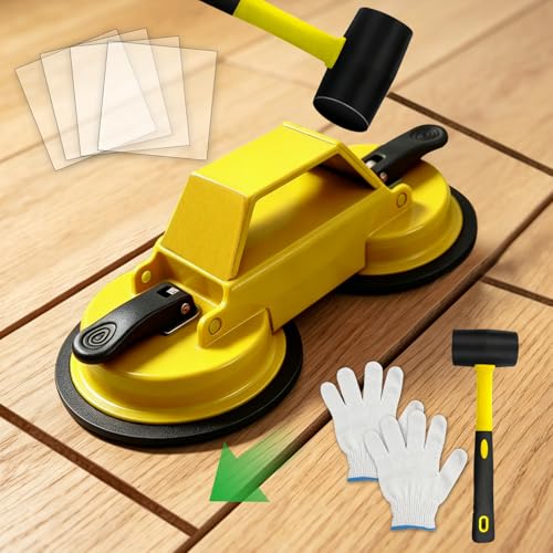 Floor Gap Fixer Tool Vinyl Planking Tools Laminate Floor Repair Kit - color: Yellow