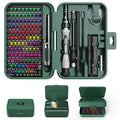 Mini Precision Screwdriver Set with Color-coded Identification, 132 in 1 Micro Magnetic Repair Tool Kits with Storage Box, 108 Bits,Small Manual Screw Driver Toolkits for iPhone/Mac/iPad/Table - color: Green