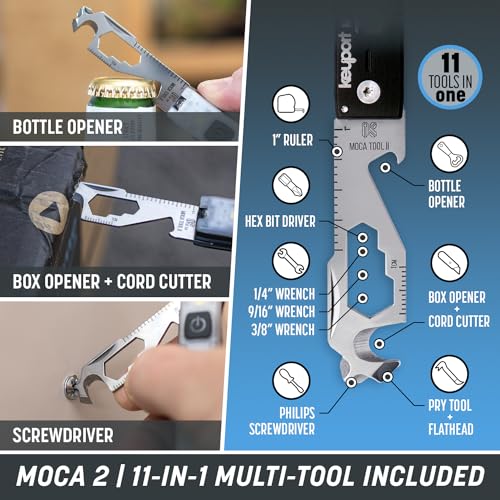 Keyport Utility Plus Kit - Modular Mini Flashlight + 11-in-1 EDC Multitool
