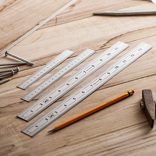 Mr. Pen- Machinist Ruler, 4 Pack, (6, 8, 12, 14 Inch) - style: 6, 8, 12, 14 inch