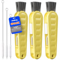 Holikme 6 Pack 4 in 1 Cup Lid Cleaning Brush 3 Straws Bottle Brush,Yellow - color: Yellow