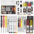 Nicpro 36PCS CP3000 Mechanical Carpenter Pencil Set with Sharpener & Sheath - size: 30 Pack