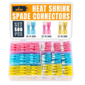 ALBO 500 Pcs Heat Shrink Male and Female Spade Connector Kit, 22-10 AWG - color: Spaed Set 500pcs 22-10 AWG