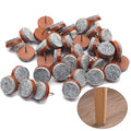 40pcs Round Heavy Duty Nail-on Felt Pad for Furniture Chair Table Leg Feet Floor Protectors Slide Smoothly (Brown, Pad Diameter 20mm) - color: Brown 20mm(40 Pcs)