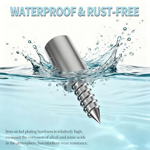 SOPAMI 80 Pcs Cabinet Shelf Support Pegs,Self-Tapping Screws for Cabinets