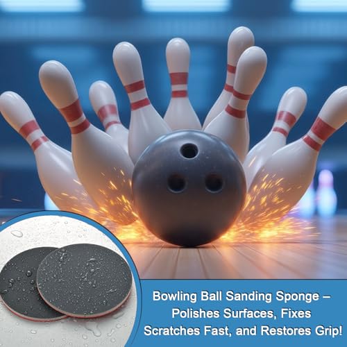 MAXMAN Foam Sanding Pads, 5" Bowling Sanding Pads, 500-600 Grit for Auto | 18pcs Sanding Sponge Set, Reusable Wet Dry Sandpaper Block, for Random Orbital Sander, Wood, Metal, Drywall & Curved Surfaces - size: 5 inch, style: 500-600 Grit