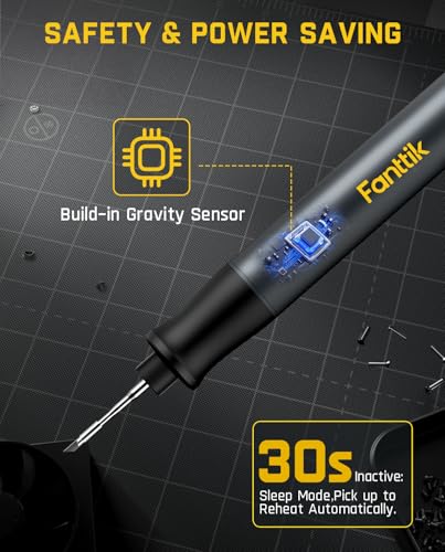 Fanttik T1 Max Soldering Iron Kit, Cordless Soldering Iron