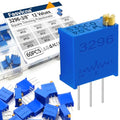 60PCS 3296W Multiturn Trimmer Potentiometer Kit, 12 Values 100Ω-500KΩ