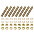 PATIKIL 5/16" x 1-3/4" Color Zinc Fully All Thread Rod, 8 Pcs Carbon Steel Long Threaded Screw Stud Bolts for Furniture Garden Mounting Assembly Fastening - size: 5/16" x 1-3/4"