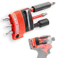 Simon Tools Magnetic Bit Holder for Milwaukee M12 Fuel Surge Impact Driver and Drill - Holds 6 Bits - color: Red Right Side, size: Fits Model No 25xx (Gen2) ONLY!