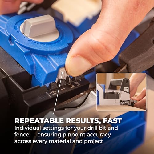 Kreg Rebel 20V Ionic Drive Pocket-Hole Joiner - Bare Tool - Precision Joinery Tool for Woodworking & Carpentry - Accessible Woodworking Tools - Versatile Use for DIY Projects - KPTRB100A