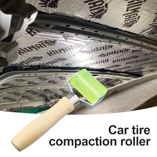 Heran Bearings Equipped Automotive Car Audio Sound Deadening Application Wheel Roller, Heat Abatement Mat Wallpaper PU Smoothing Tool Seam Rollers, Easy to Use