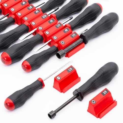 Ernst Manufacturing Screwdriver Pro XL - Modular Screwdriver Organizer for 14 Tools - Made in the USA