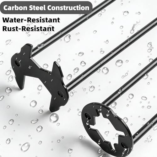 Basin Wrench Faucet Tool - 360° Rotation Steel Plumbing Wrench - Multifunctional Sink Wrench with Anti-Slip Labor-Saving Design for DIY Homeowners, Plumbers & Maintenance