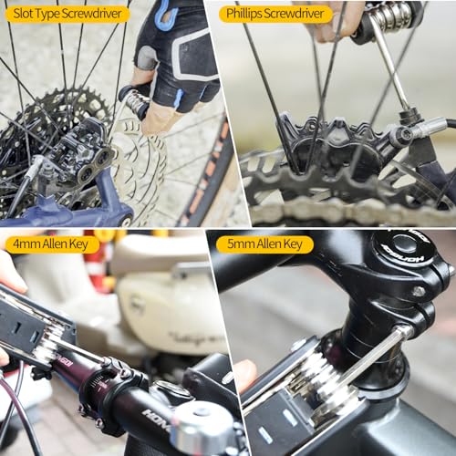 Bike Repair Kit, Bike Tire Repair Tool Kit for Mountain Bike and Road Bike - size: Multi-Tool+Tire Repair Kit