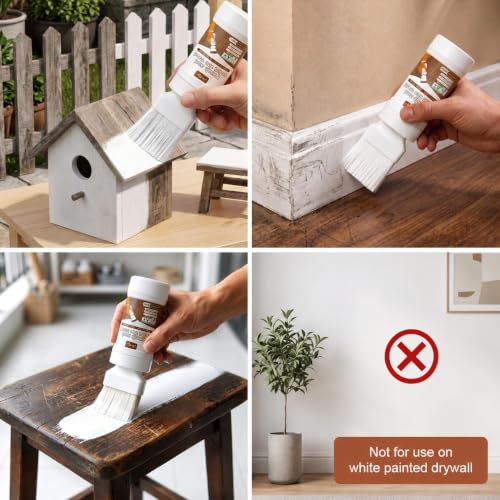 White Touch-Up Paint for wood, Doors, Cabinets & Furniture 2-Pack - color: White + White