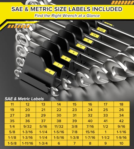 50pcs Magnetic Modular Wrench Organizer for Tool Box