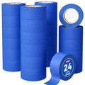 SWRT Blue Painters Tape 2 Inch Wide – 24 Rolls x 55 Yards (1320 Total Yards), Clean Removal Masking Tape for Sharp Paint Lines on Walls, Trim & Baseboards, Easy Tear for DIY & Home Renovation Projects