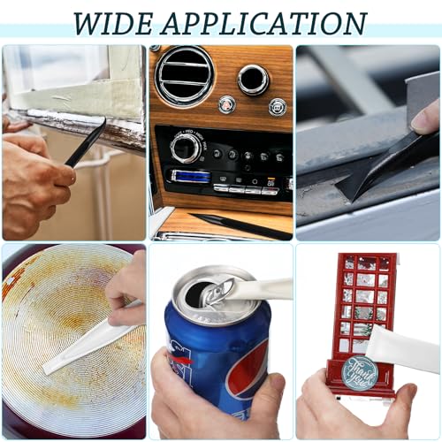 Honoson Non-scratch Plastic Scraper Cleaning Tool, White - color: White