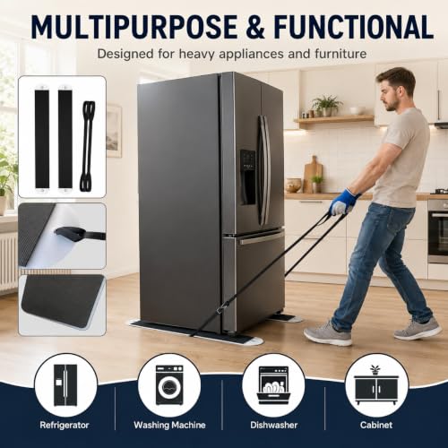 Heavy Duty Furniture Sliders, 2-Pack 5ft Long | Sliders for furniture on carpet. Great for heavy furniture moving and refrigerator movers. - size: 6.7IN*60IN