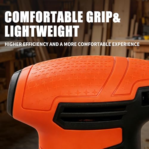 5-inch Orbital Sander, Random Orbit Sander With 6 Variable Speeds, 12pcs Sandpapers, Dust Collection For Woodworking And Sanding