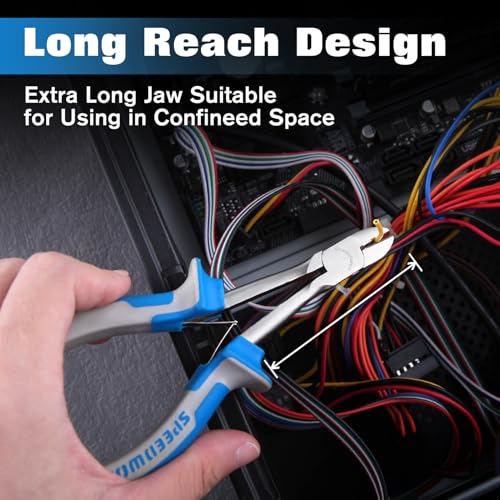 SPEEDWOX Long Reach Diagonal Pliers 6 Inches Wire Cutting Pliers - style: Diagonal Pliers